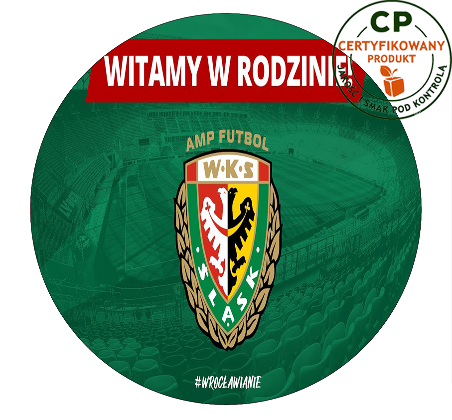 Opłatek na tort WKS Śląsk Wrocław