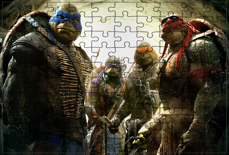 Puzzle Żółwie Ninja