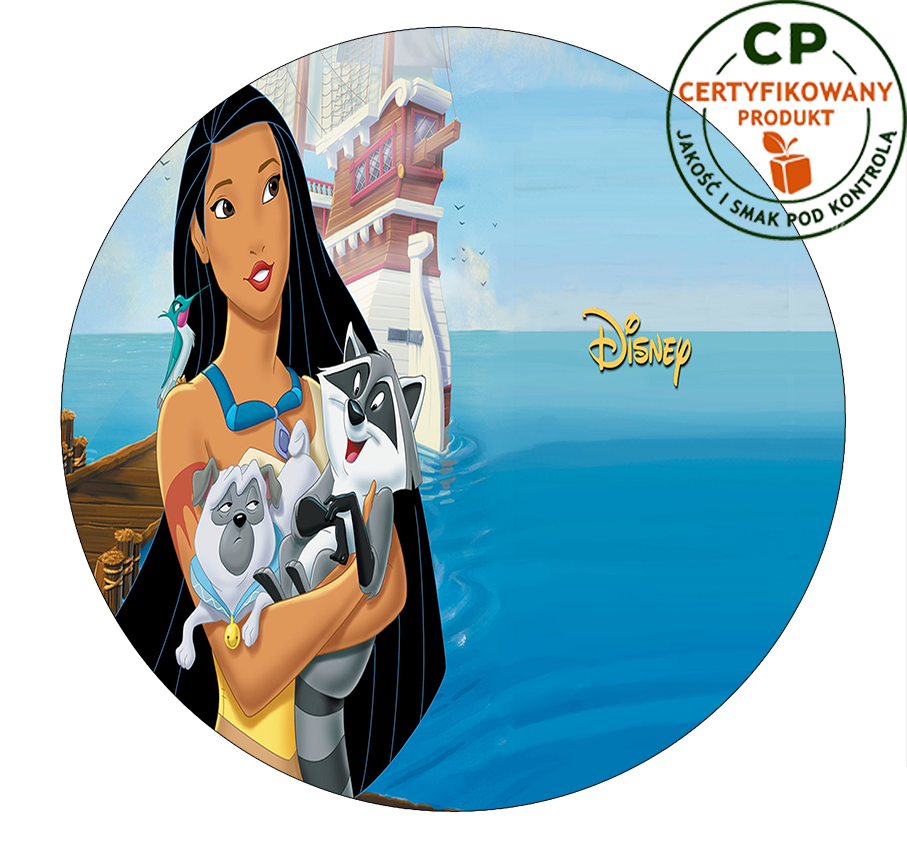 Opłatek na tort Pocahontas