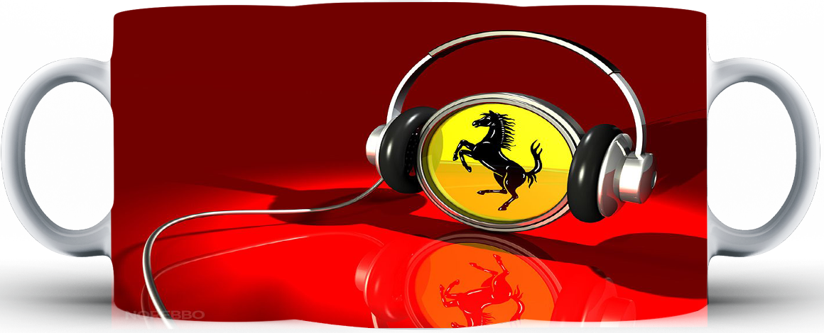 Kubek ceramiczny Ferrari