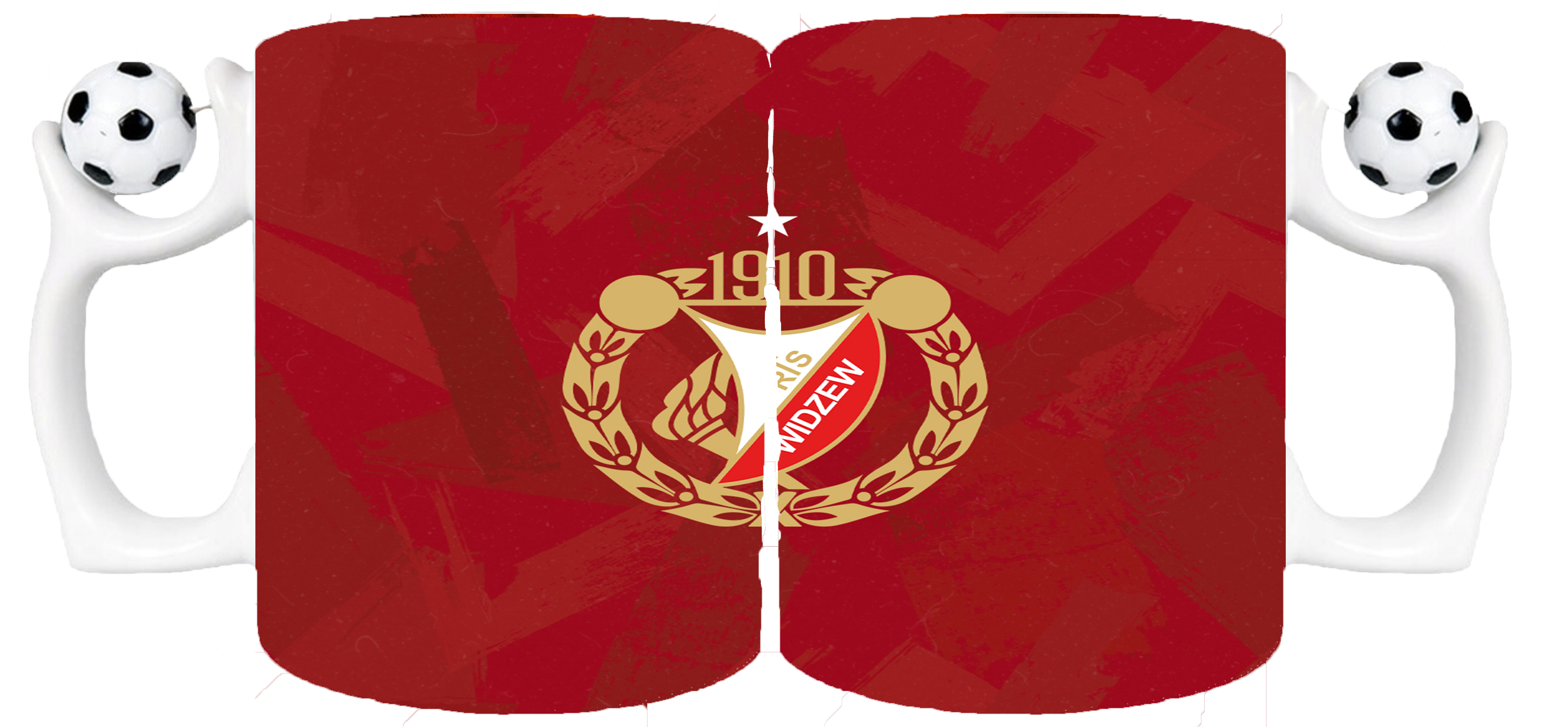 Kubek z piłką dla Fana Widzew Łódź