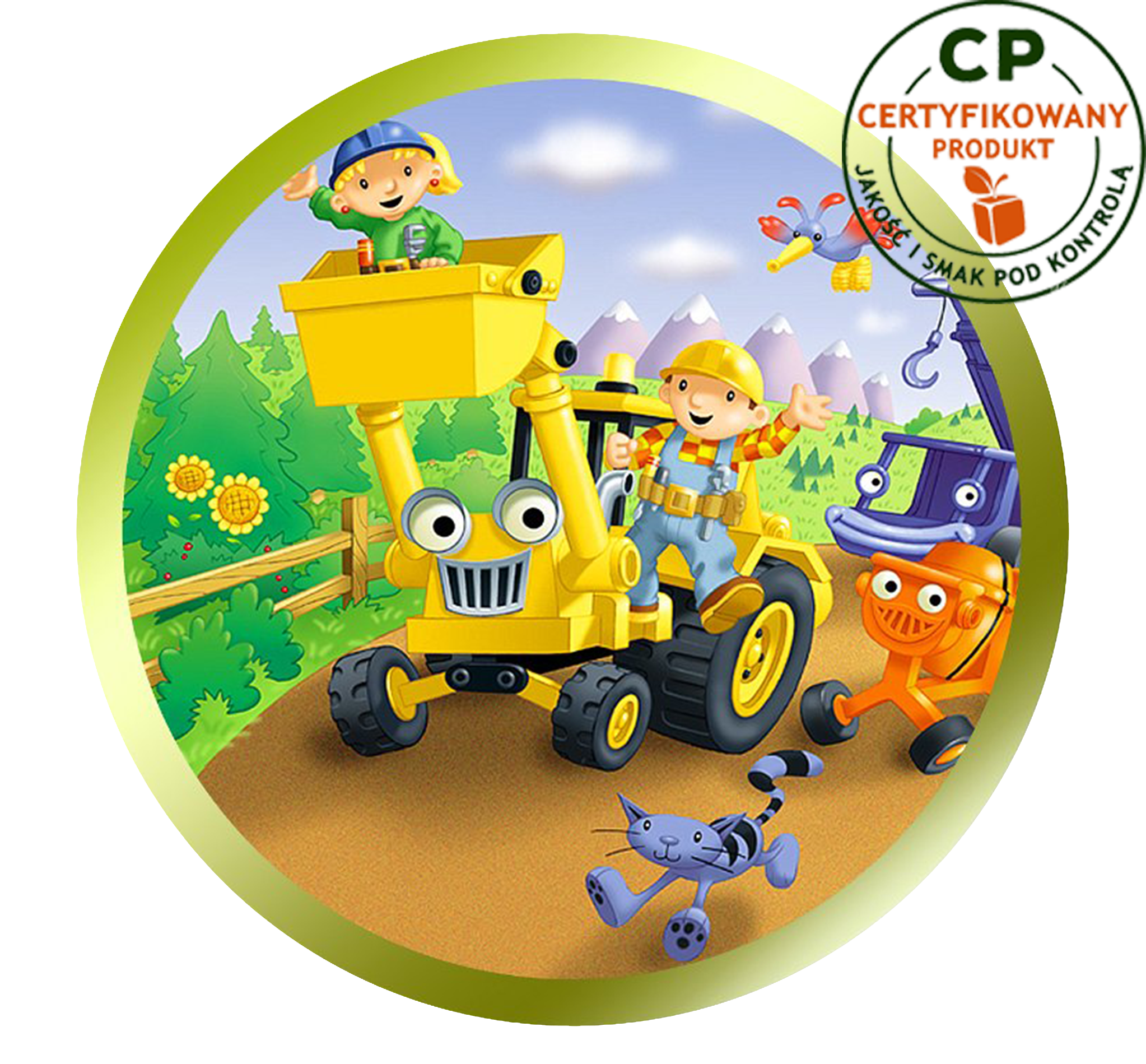 Opłatek na tort Bob Budowniczy