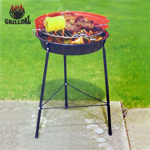 Grill węglowy, okrągły