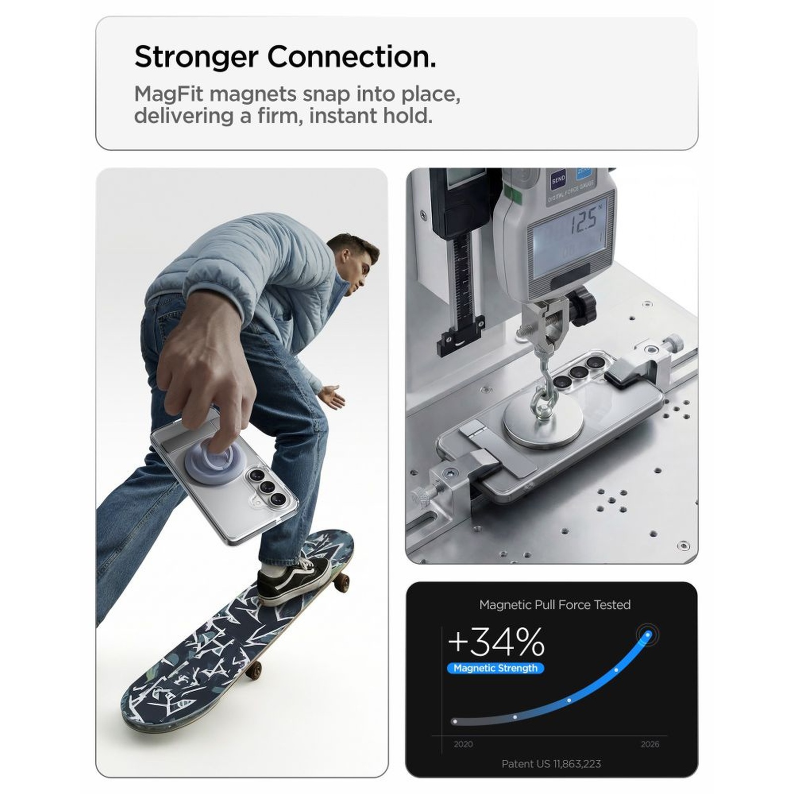 Etui pokrowiec na Samsung Galaxy S26+ Ultra Hybrid S Mag MagSafe - przezroczysto biały (9)