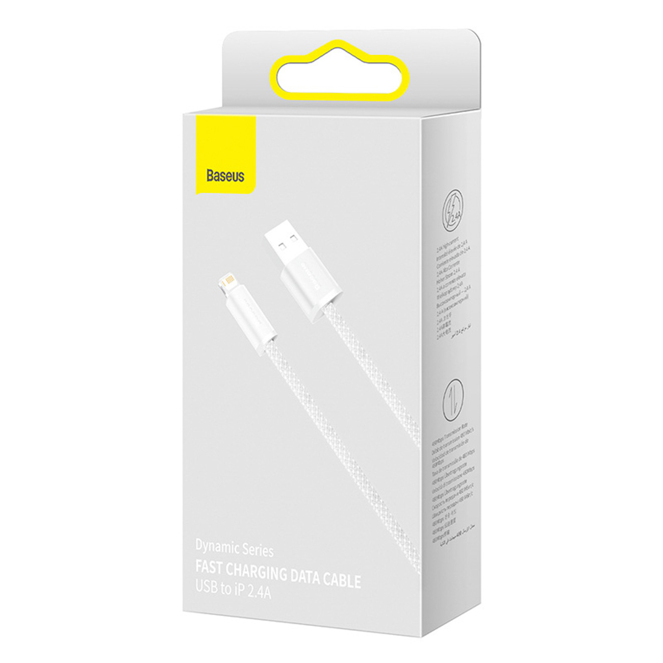 Kabel przewód USB-A - iPhone Lightning Dynamic Series 2.4A 2m - biały (11)