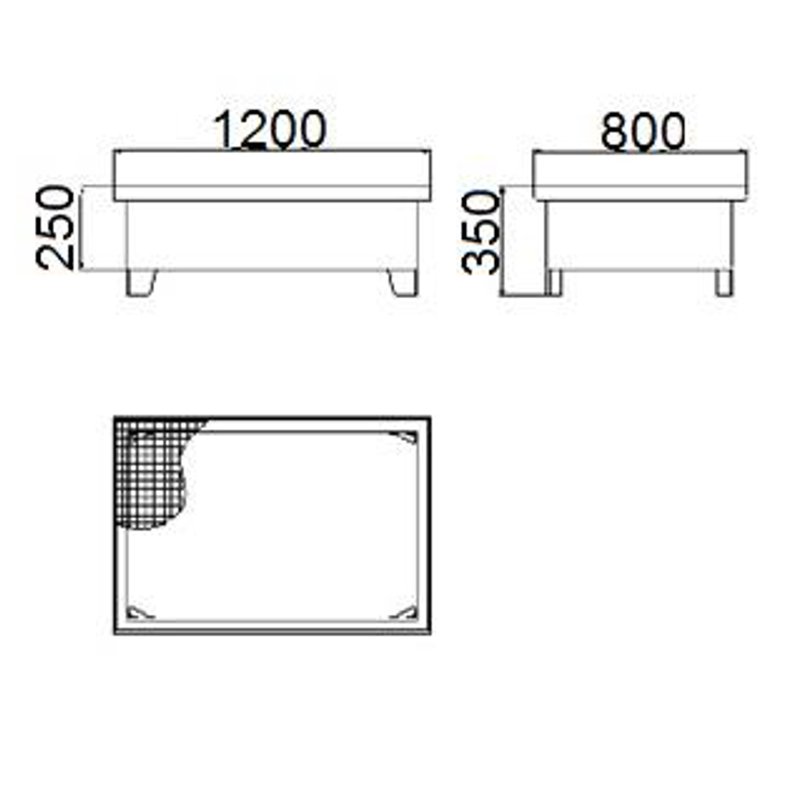 Wanna wychwytowa metalowa na 2 beczki 200L 120x80cm (5)