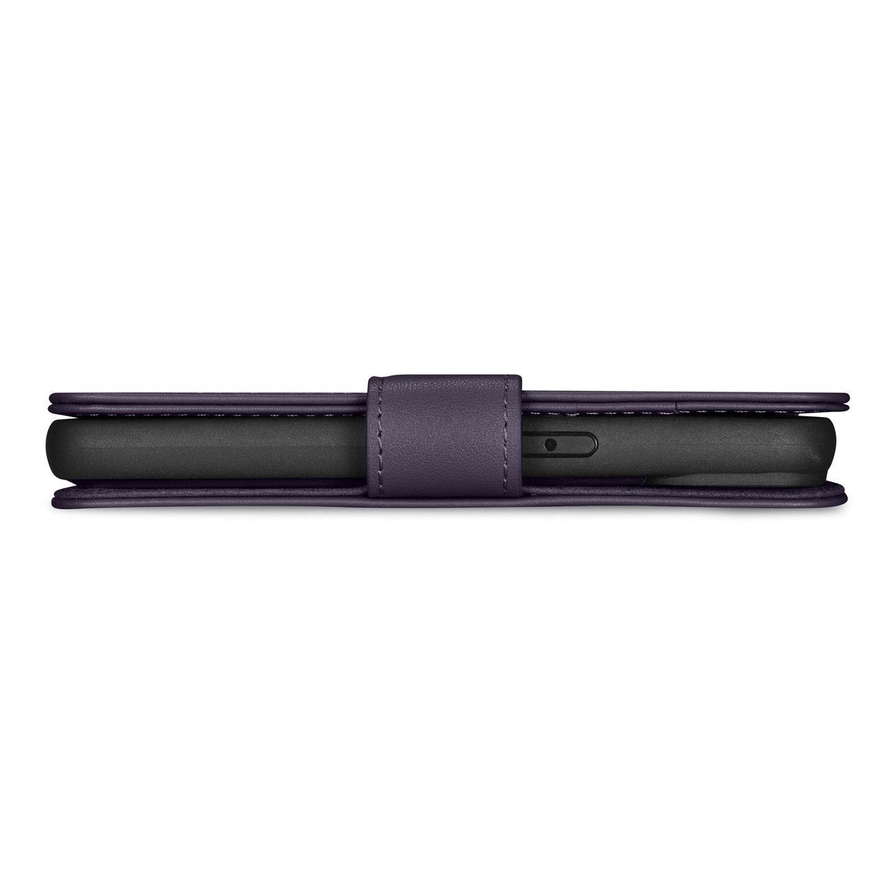 2w1 etui skórzany pokrowiec z klapką iPhone 14 Plus Anti-RFID Wallet Case ciemnofioletowy (4)