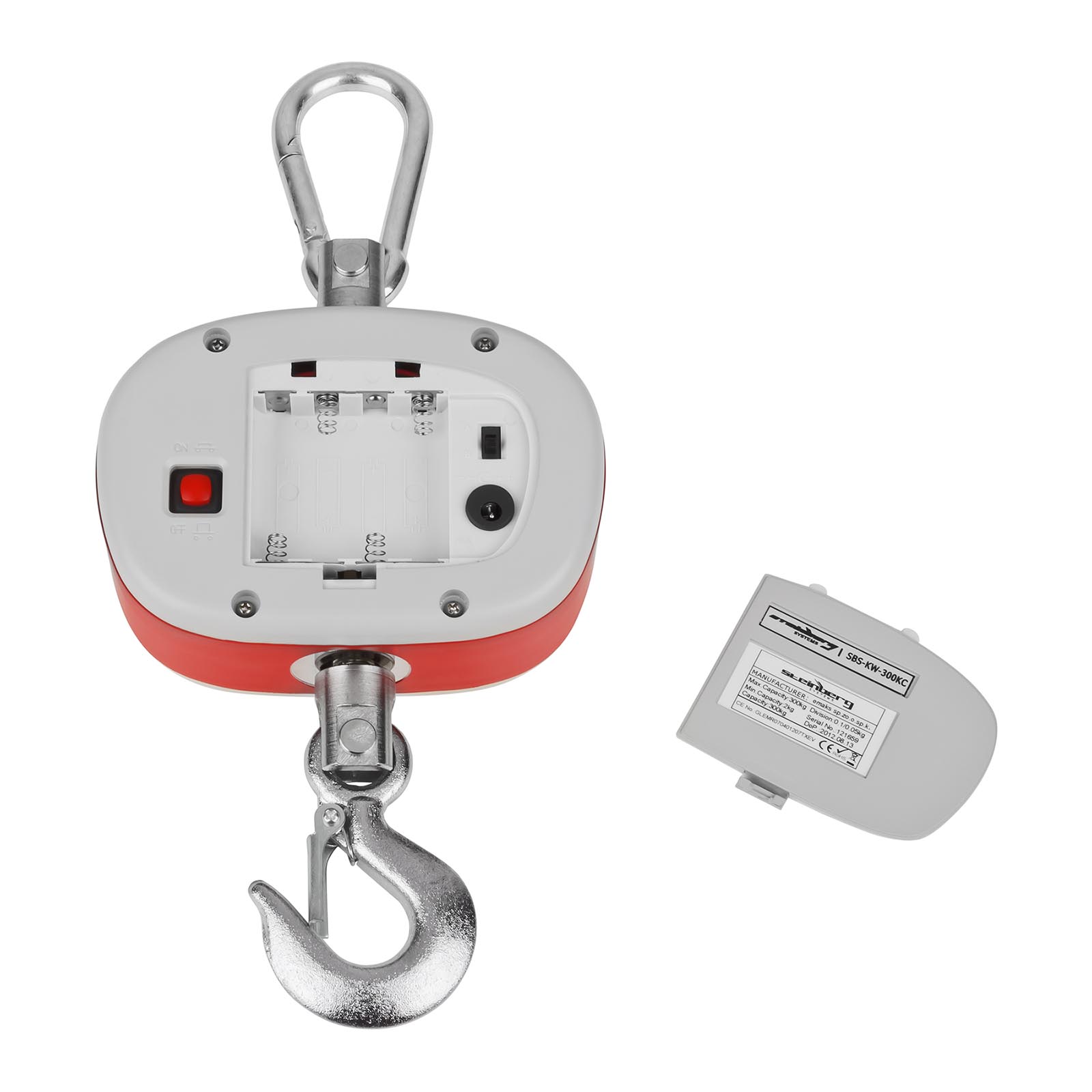Waga hakowa wisząca z pilotem 300kg - LED (4)