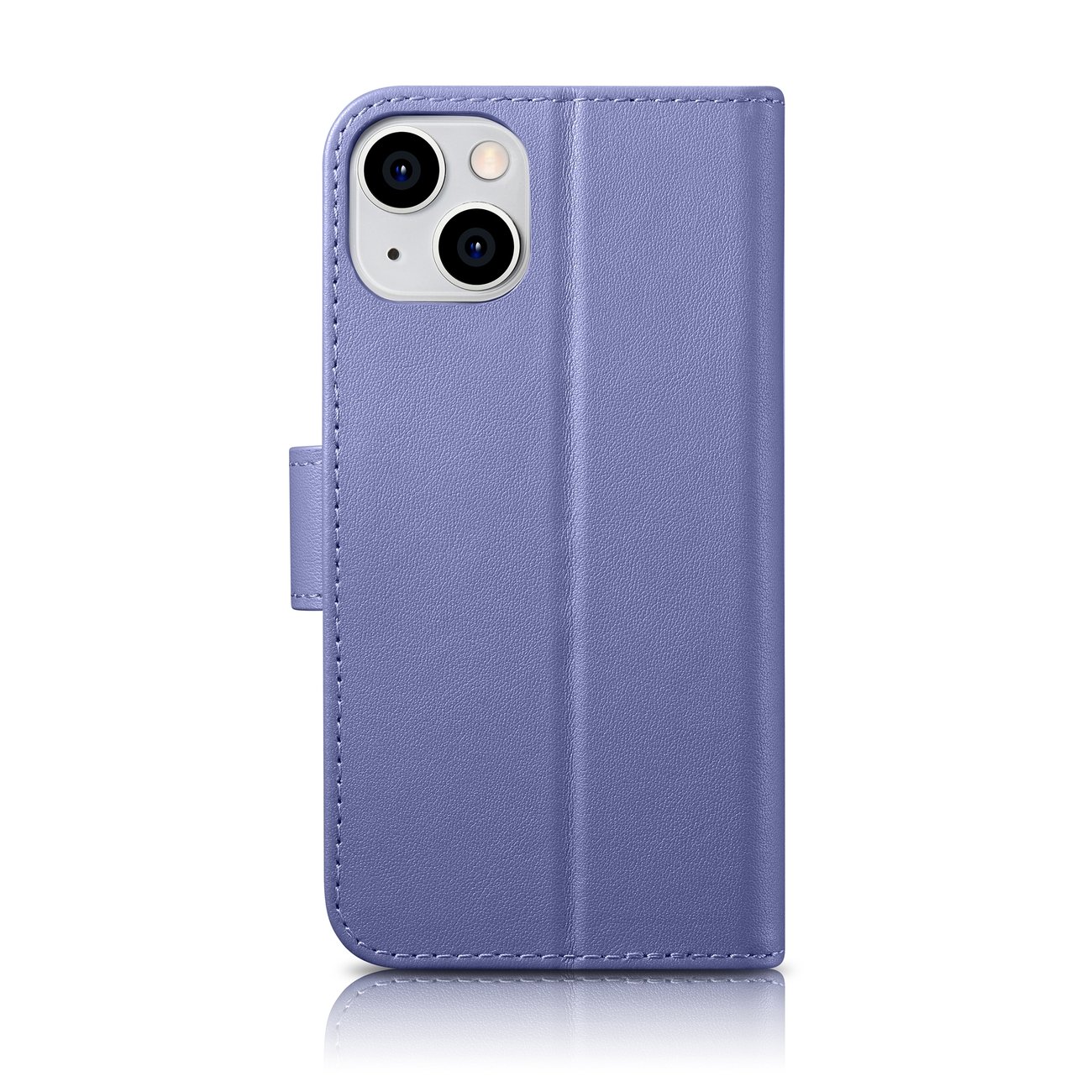 2w1 etui skórzany pokrowiec z klapką iPhone 14 Plus Anti-RFID Wallet Case jasnofioletowy (3)