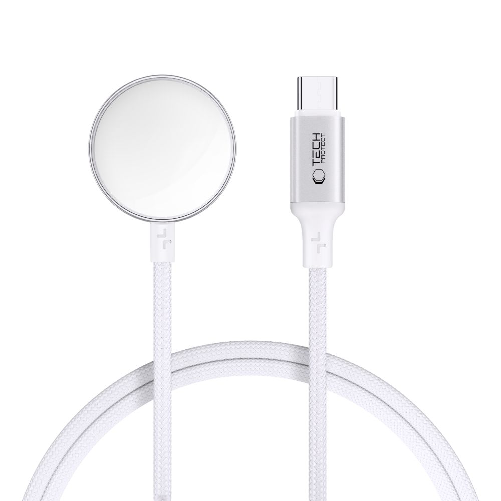 Ładowarka indukcyjna do Apple Watch USB-C 3W 1m - biała
