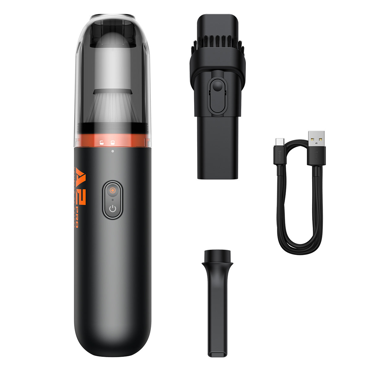 Bezprzewodowy odkurzacz samochodowy Baseus A2 PRO 80W - czarny (8)