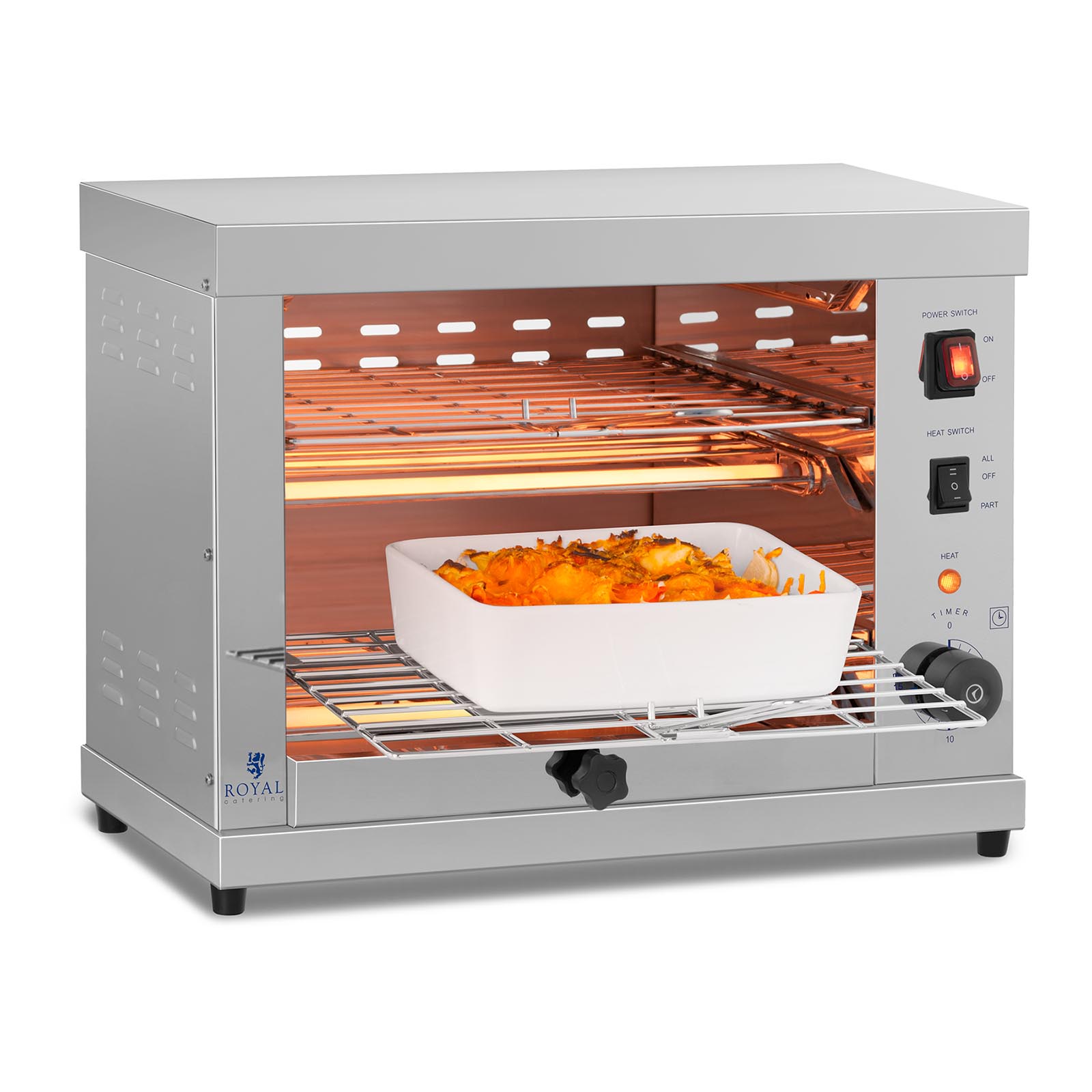 Podwójny toster opiekacz salamander 3250W (3)