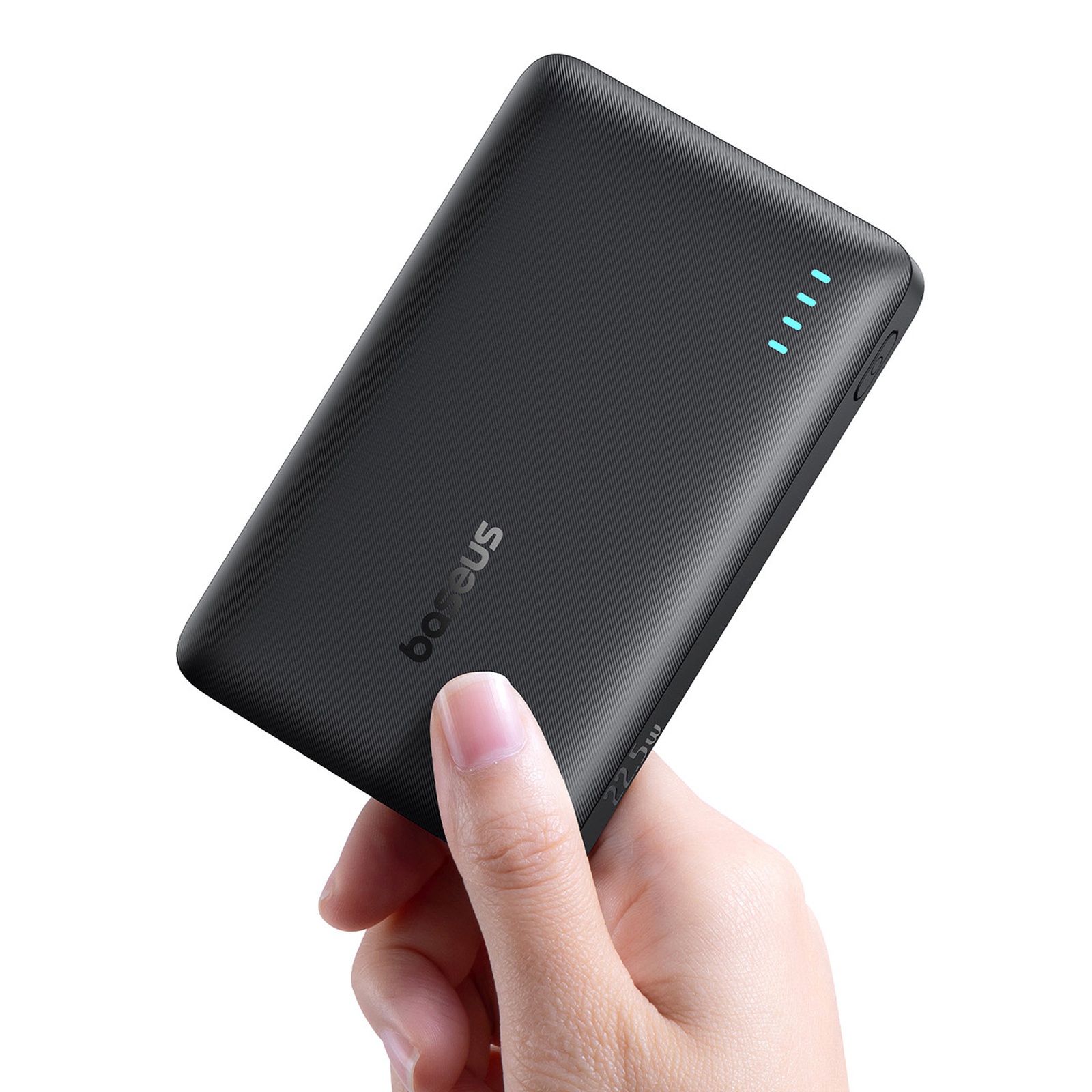 Powerbank 10000mAh 22.5W EnerFill FP21 USB-A USB-C z kablem USB-C - czarny (6)