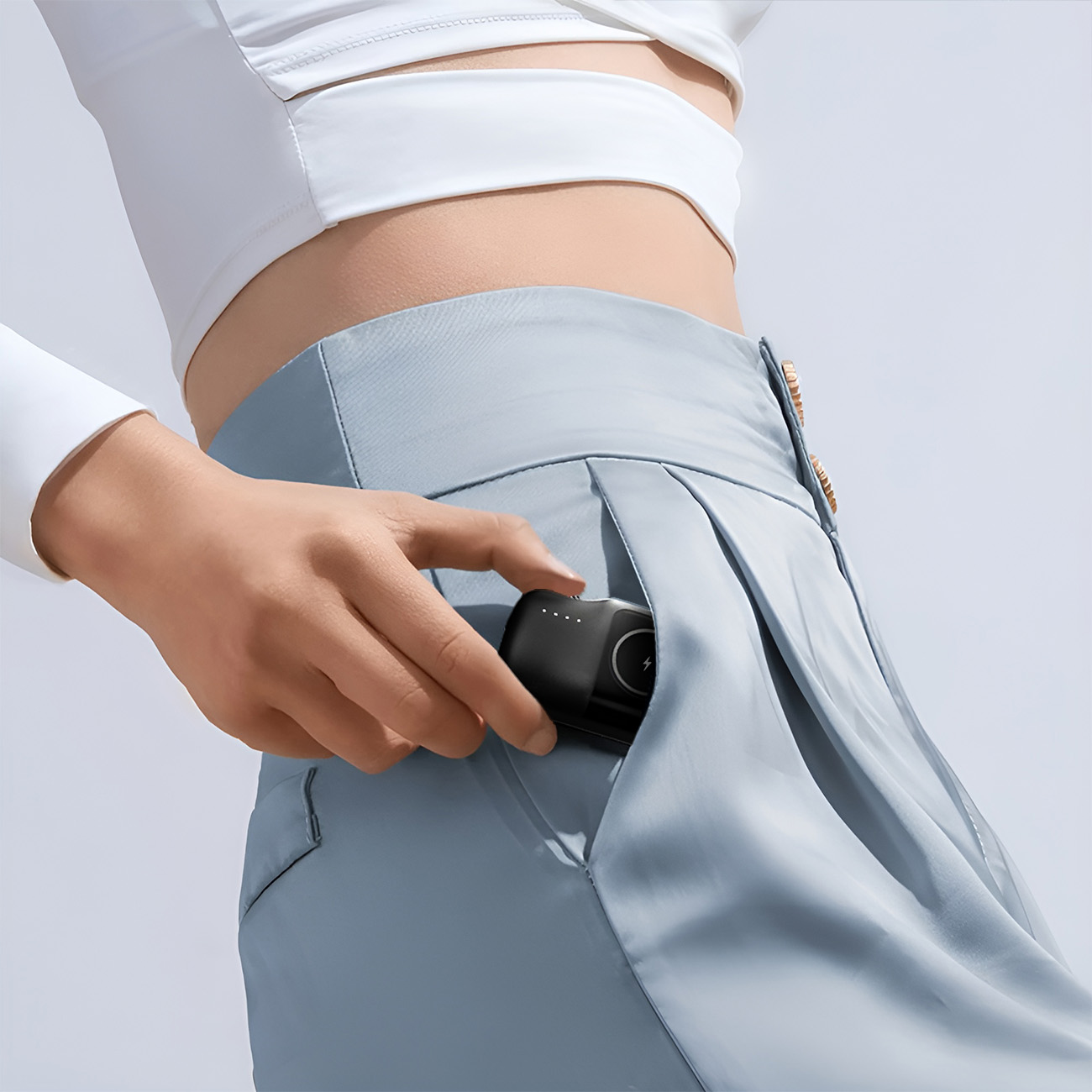 Mini powerbank 5000mAh 15W iPhone Lightning i ładowarką do Apple Watch - czarny (8)