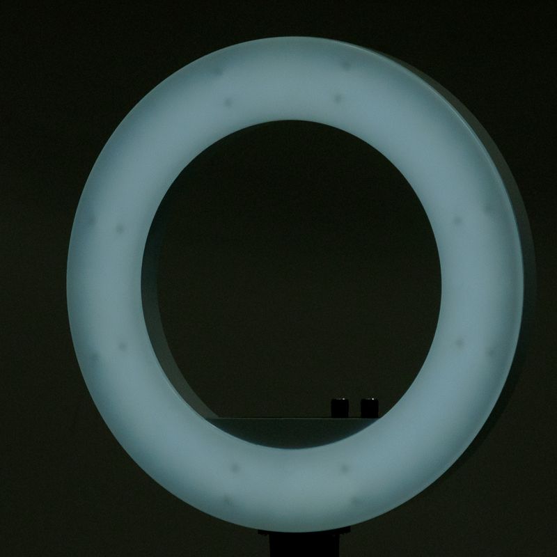 LAMPA PIERŚCIENIOWA RING LIGHT 18' 48W LED BIAŁA + STATYW (11)