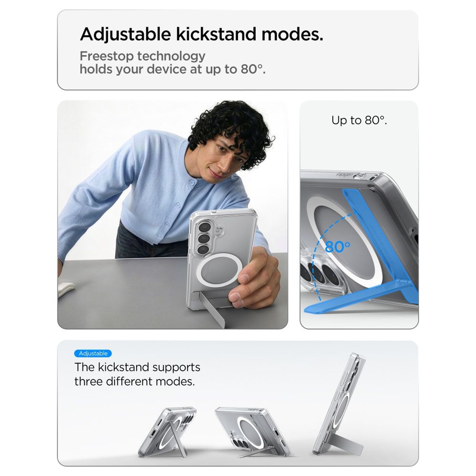 Etui pokrowiec na Samsung Galaxy S26+ Ultra Hybrid S Mag MagSafe - przezroczysto biały (7)
