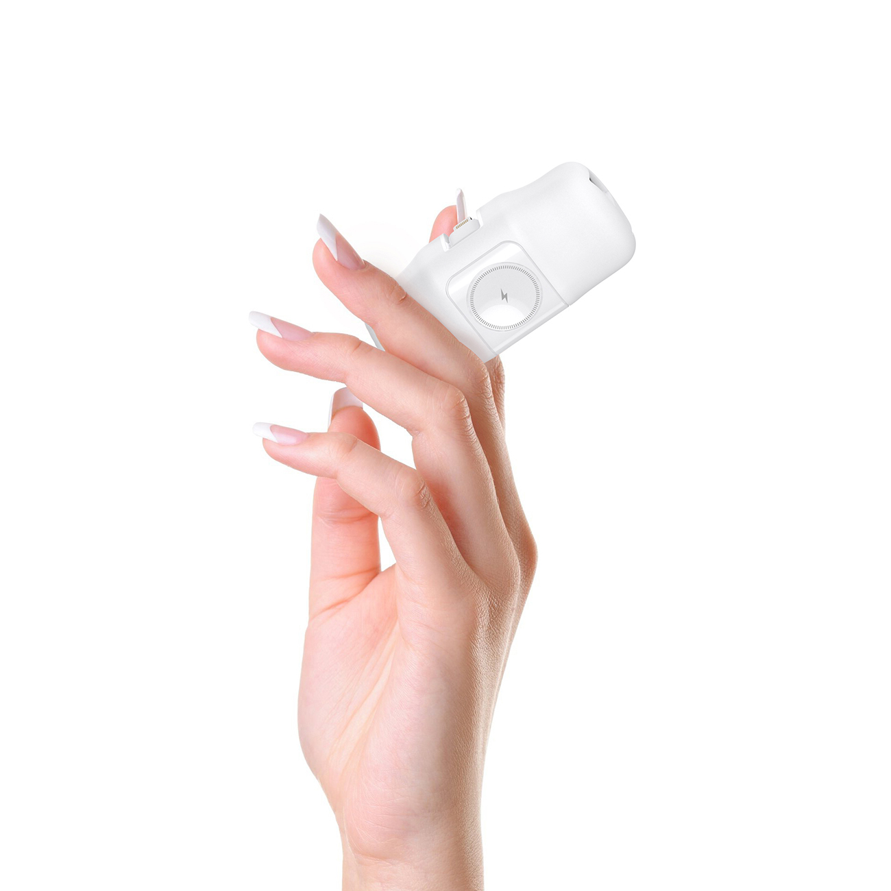 Mini powerbank 5000mAh 15W iPhone Lightning i ładowarką do Apple Watch - biały (6)