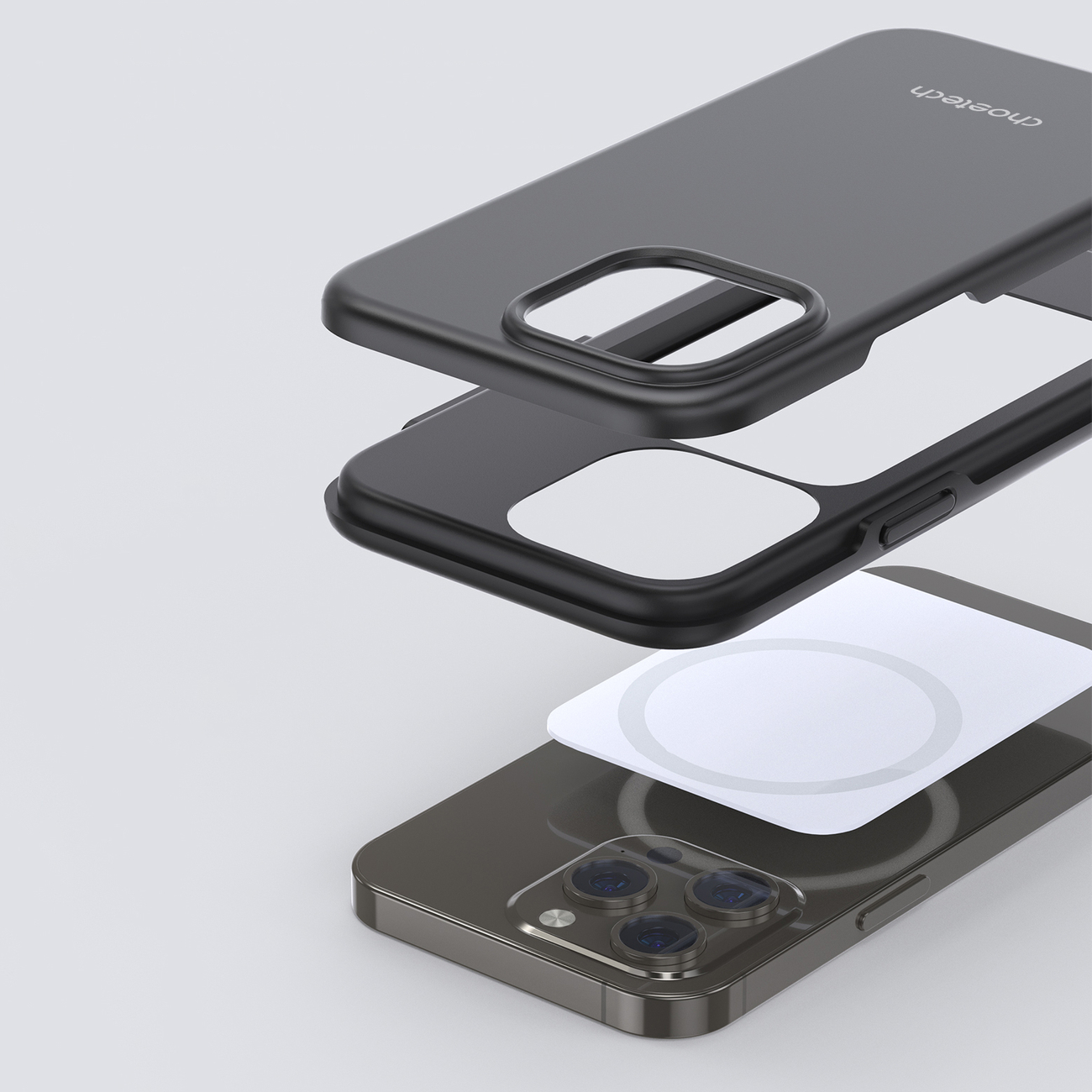 Etui do iPhone 13 Pro MFM Anti-drop case czarny (10)