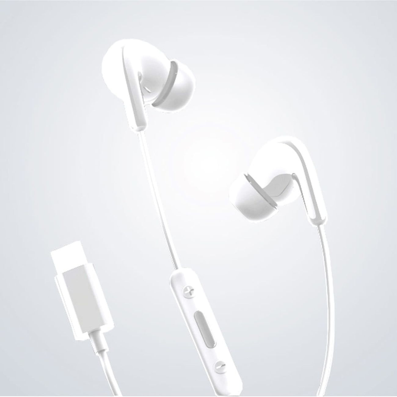 Słuchawki przewodowe douszne z pilotem Xiaomi BHR8931GL USB-C - białe (4)