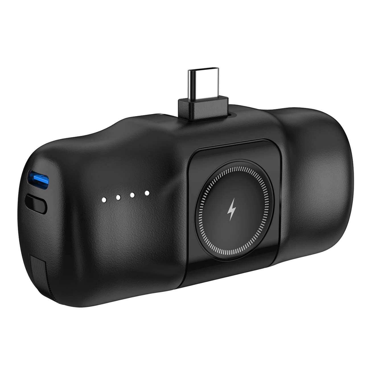 Mini powerbank 5000mAh 15W USB-C i ładowarką do Apple Watch - czarny (5)
