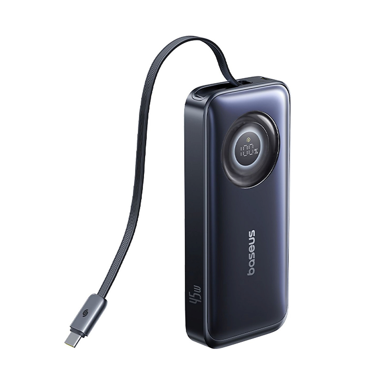 Powerbank 10000mAh 45W USB-C EnerCore CR11 ze zwijanym kablem USB-C - czarny (3)