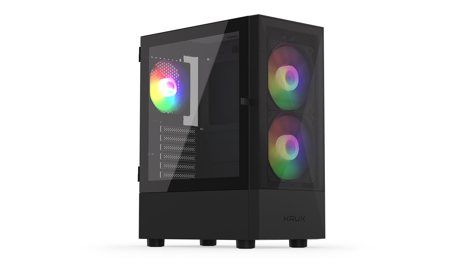 Obudowa KRUX Vako RGB ATX/mciroATX/Mini ATX z oknem, bez zasilacza (1)