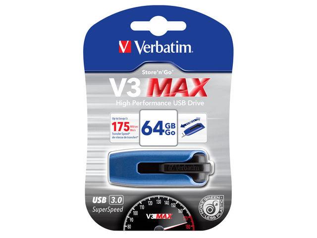 Pendrive Verbatim 64GB V3 MAX USB 3.0 (1)