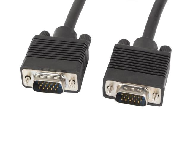 Kabel VGA Lanberg M/M 1,8m Ekran Ferryt czarny (1)