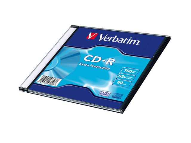 CD-R Verbatim 700MB Extra Protection  (200 Slim) (1)