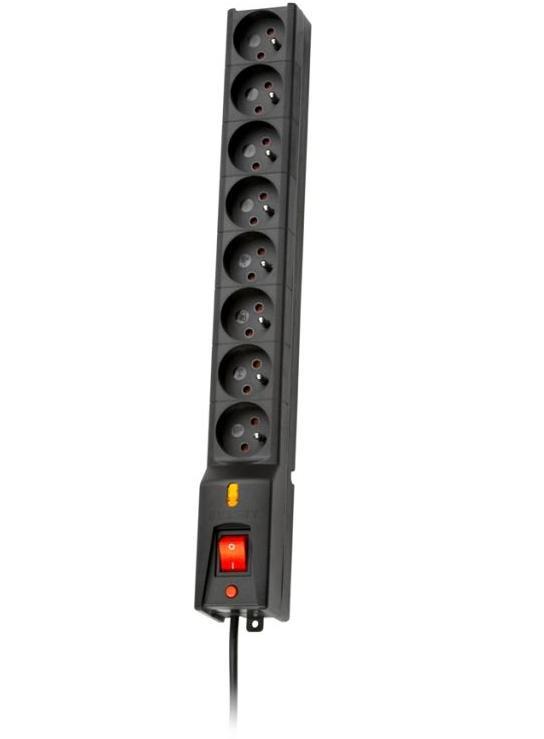 Listwa zasilająca Lestar LXA 816 3m czarna (1)