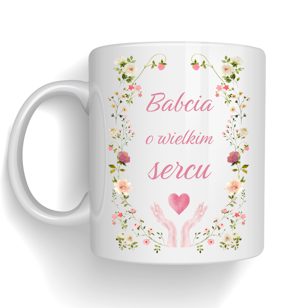 Kubek z nadrukiem Babcia o Wielkim Sercu