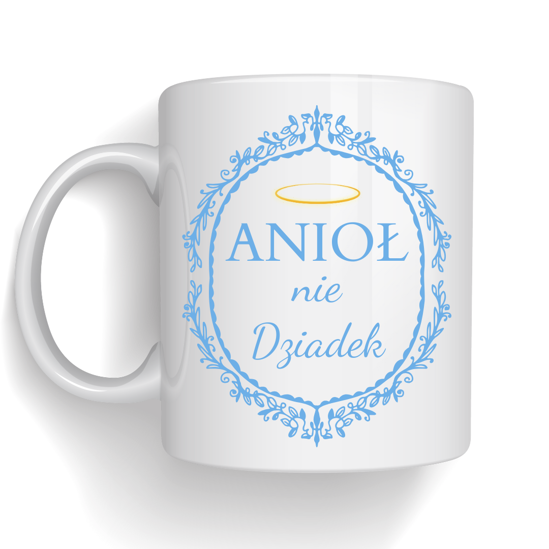 Kubek z nadrukiem Anioł nie Dziadek