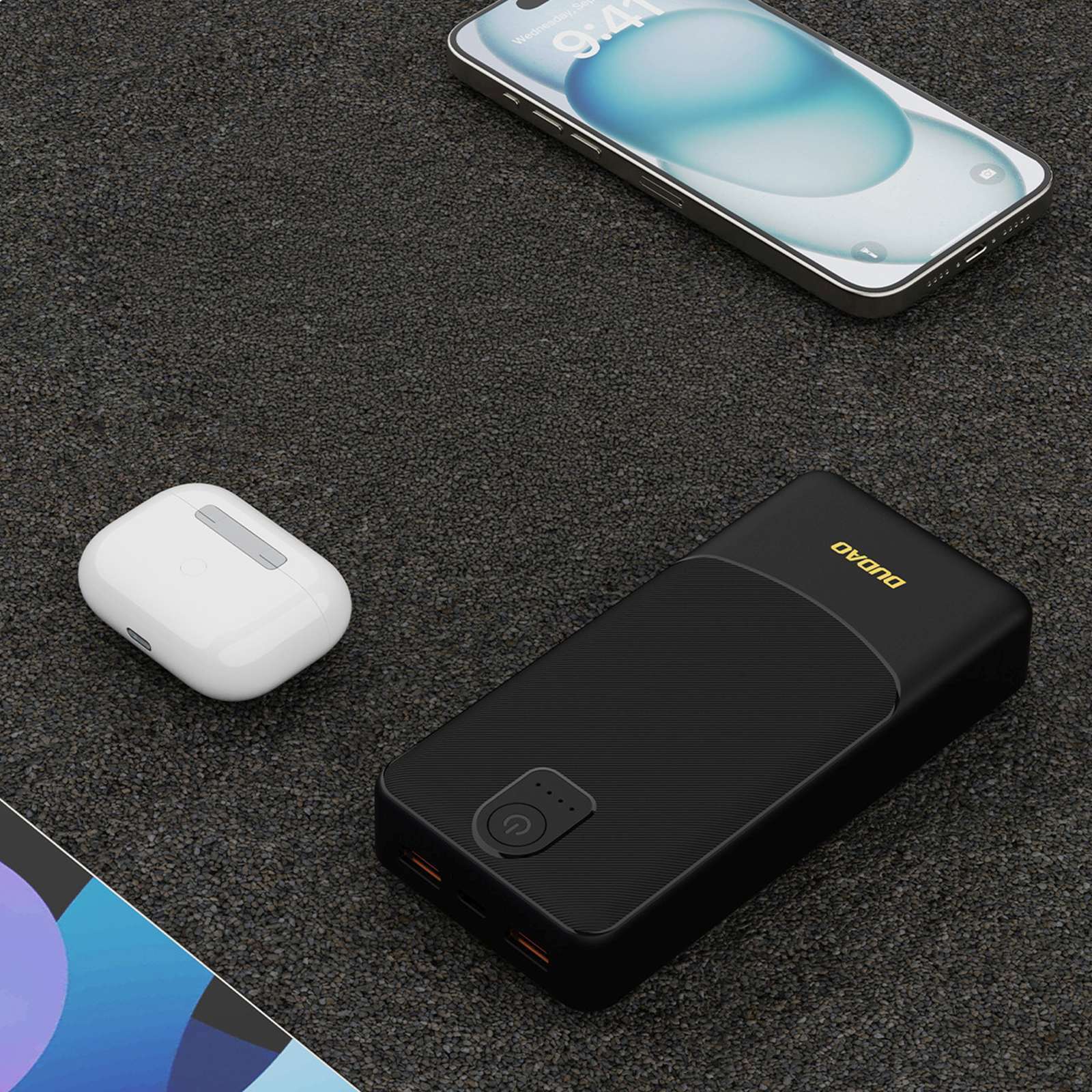 Powerbank 20000mAh USB-A K10Pro 2.4A - czarny (6)
