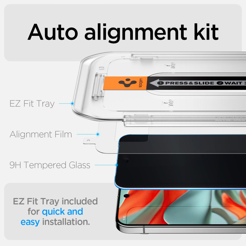 Szkło prywatyzujące na Google Pixel 9 Pro XL Glas.TR Ez Fit Privacy - 2 szt. (9)