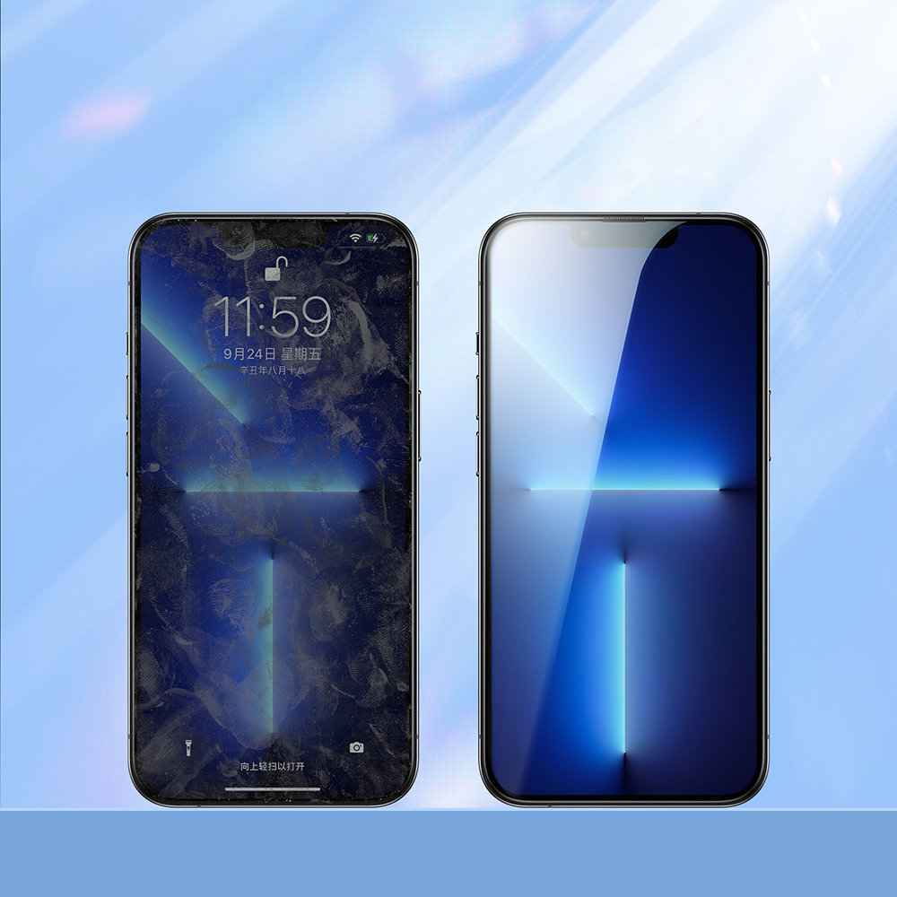 Szkło hartowane do iPhone 14 Plus na cały ekran z ramką przezroczysty Knight 2.5D TG (7)