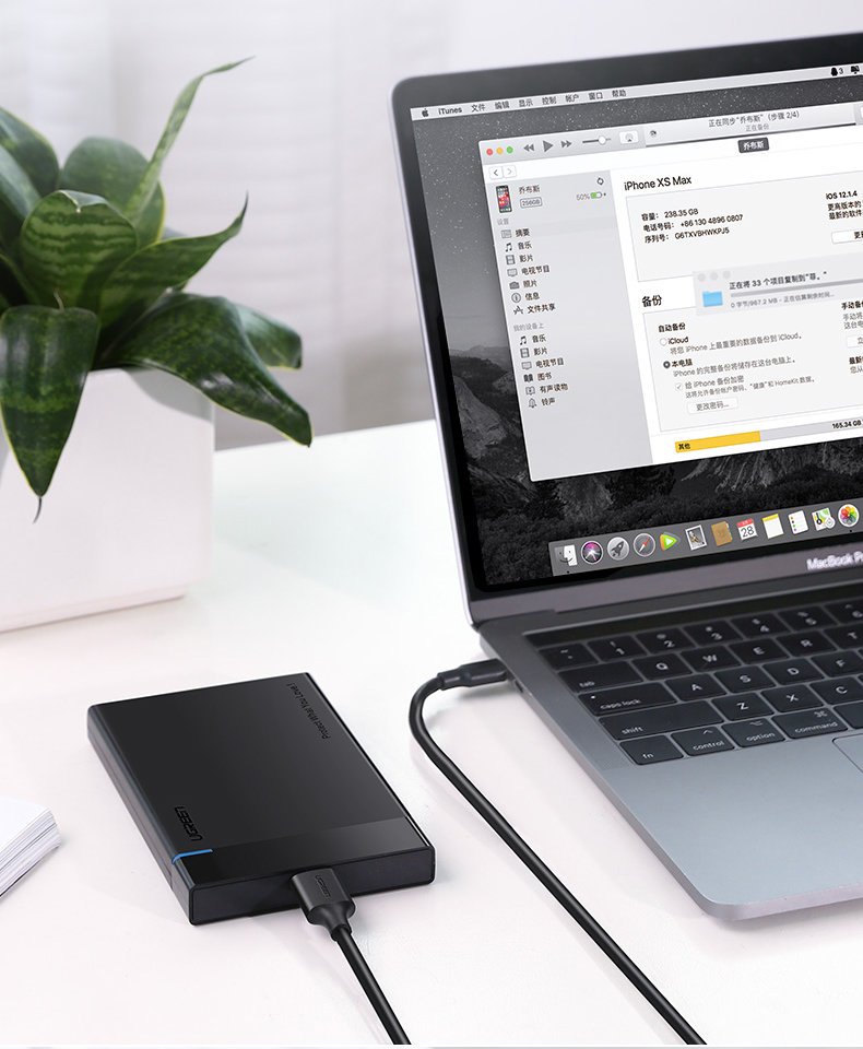 Kabel przewod USB-C - micro USB-B SuperSpeed 3.0 1m czarny (6)