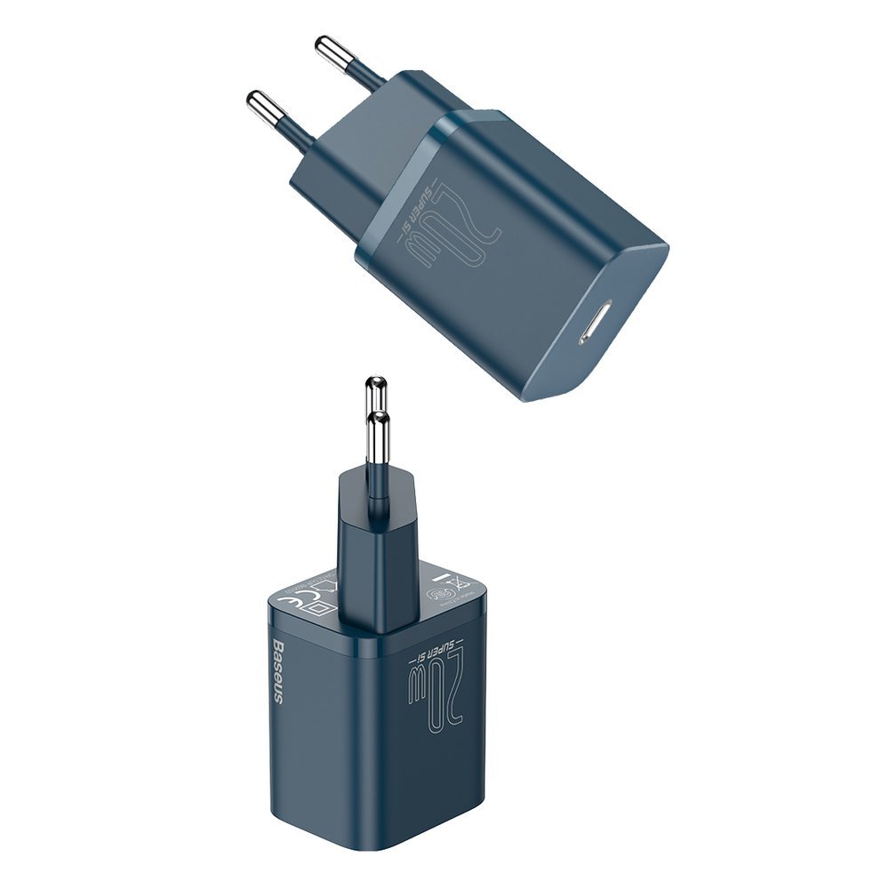 Super Si 1C szybka ładowarka USB-C 20W PD + kabel do iPhone Lightning 1m niebieski (9)