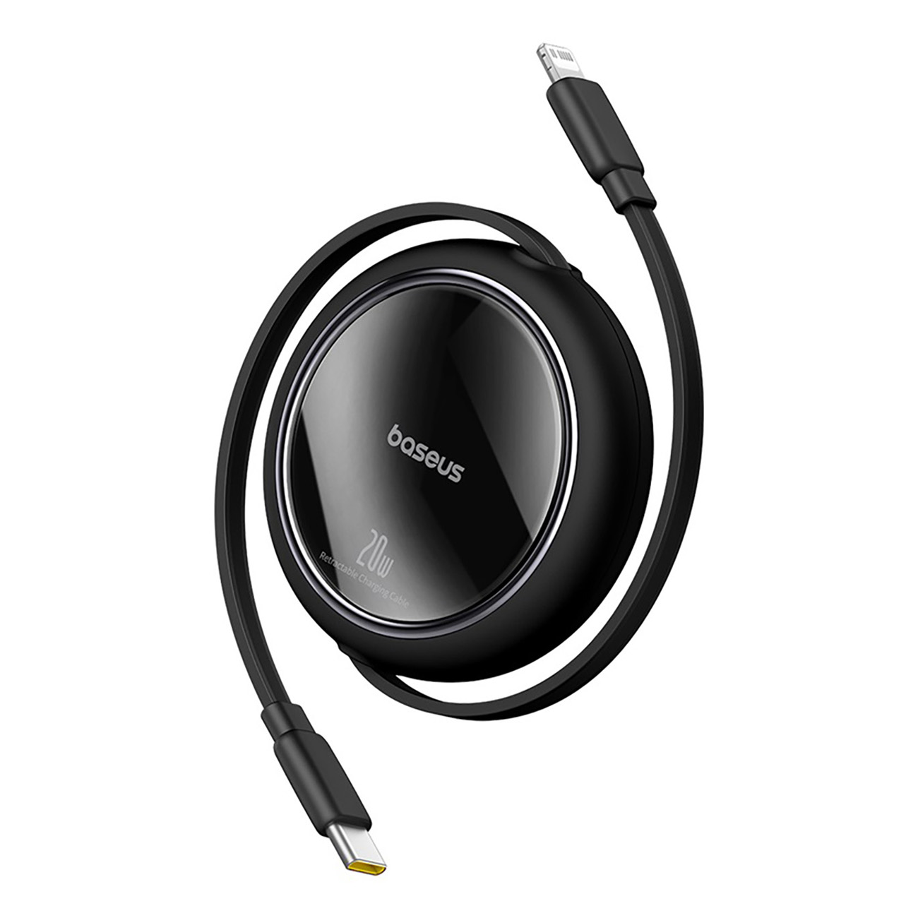 Kabel przewód zwijany Free2Pull USB-C - iPhone Lightning 20W 1m - czarny (3)
