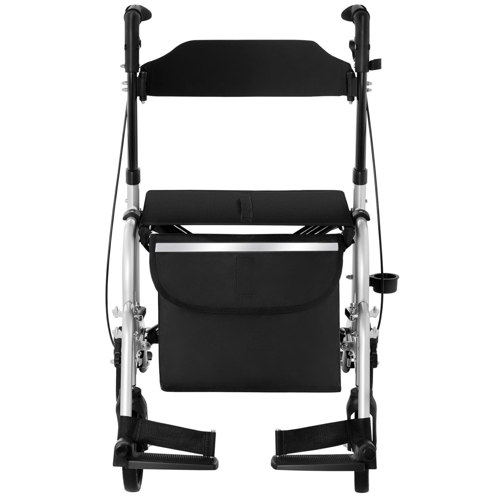 Balkonik chodzik rehabilitacyjny 2w1 z funkcją wózka składany z torbą do 136kg (9)