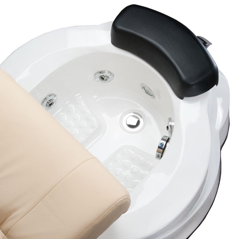 Fotel do pedicure z masażem BR-3820D Kremowy (5)