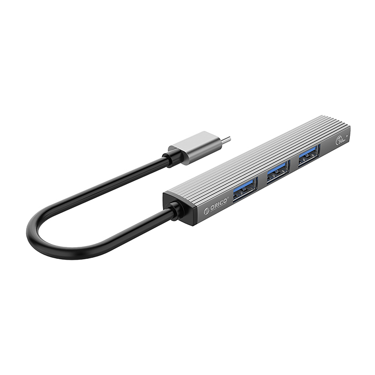 Hub AH-13 stacja dokująca rozdzielacz USB-C na 4x USB-A - szary (3)