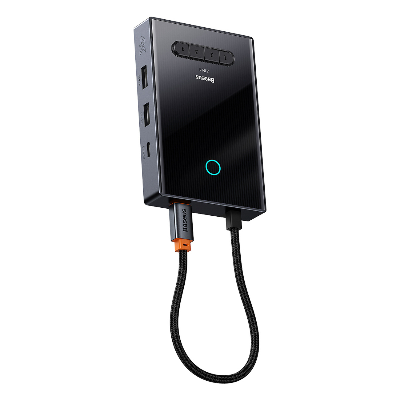 8w1 HUB adapter HDMI DisplayPort VGA USB-A USB-C - szary (3)
