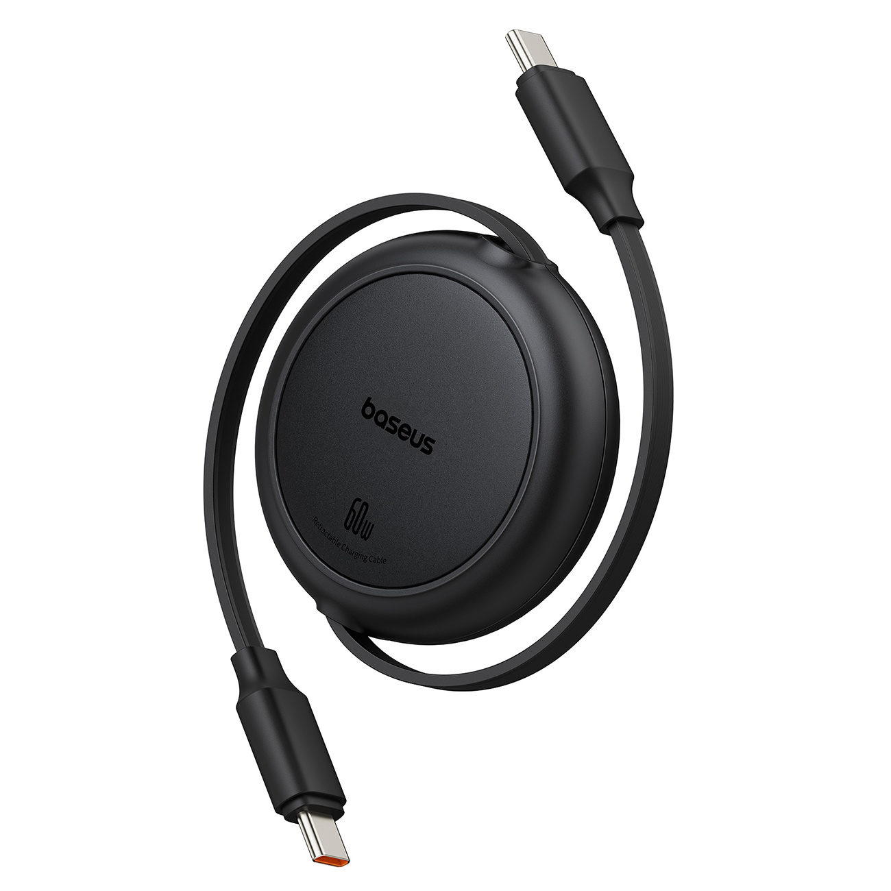 Kabel przewód zwijany USB-C Free2Pull 60W 1m - czarny