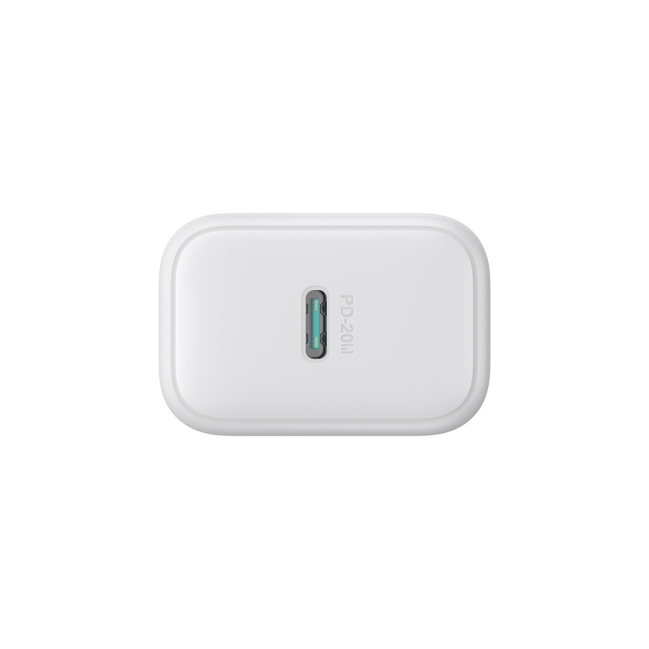 Ładowarka sieciowa USB-C PD QC 20W + kabel USB-C 1m - biała (6)