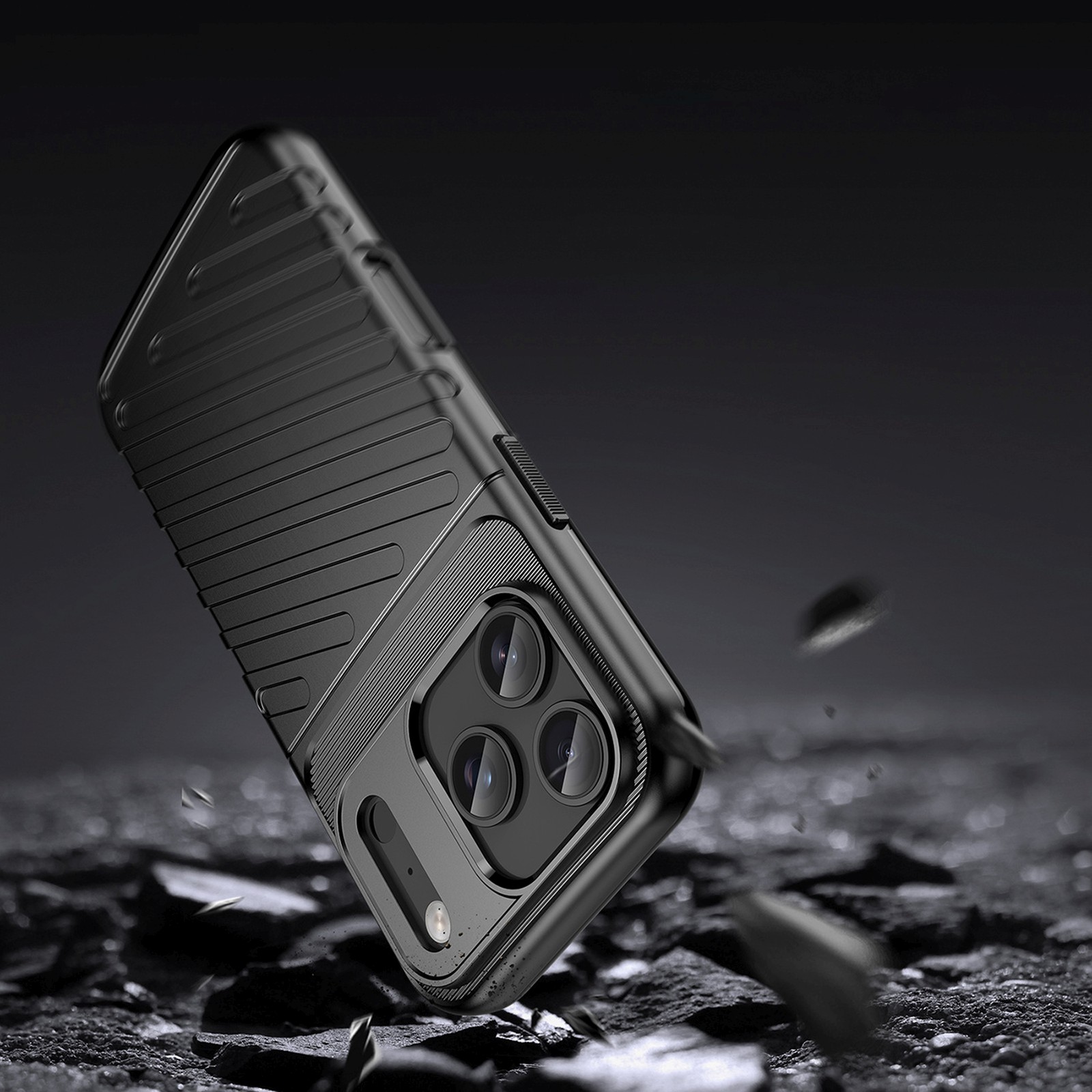 Etui pokrowiec plecki na iPhone 17 Pro Max Thunder Case - czarne (3)