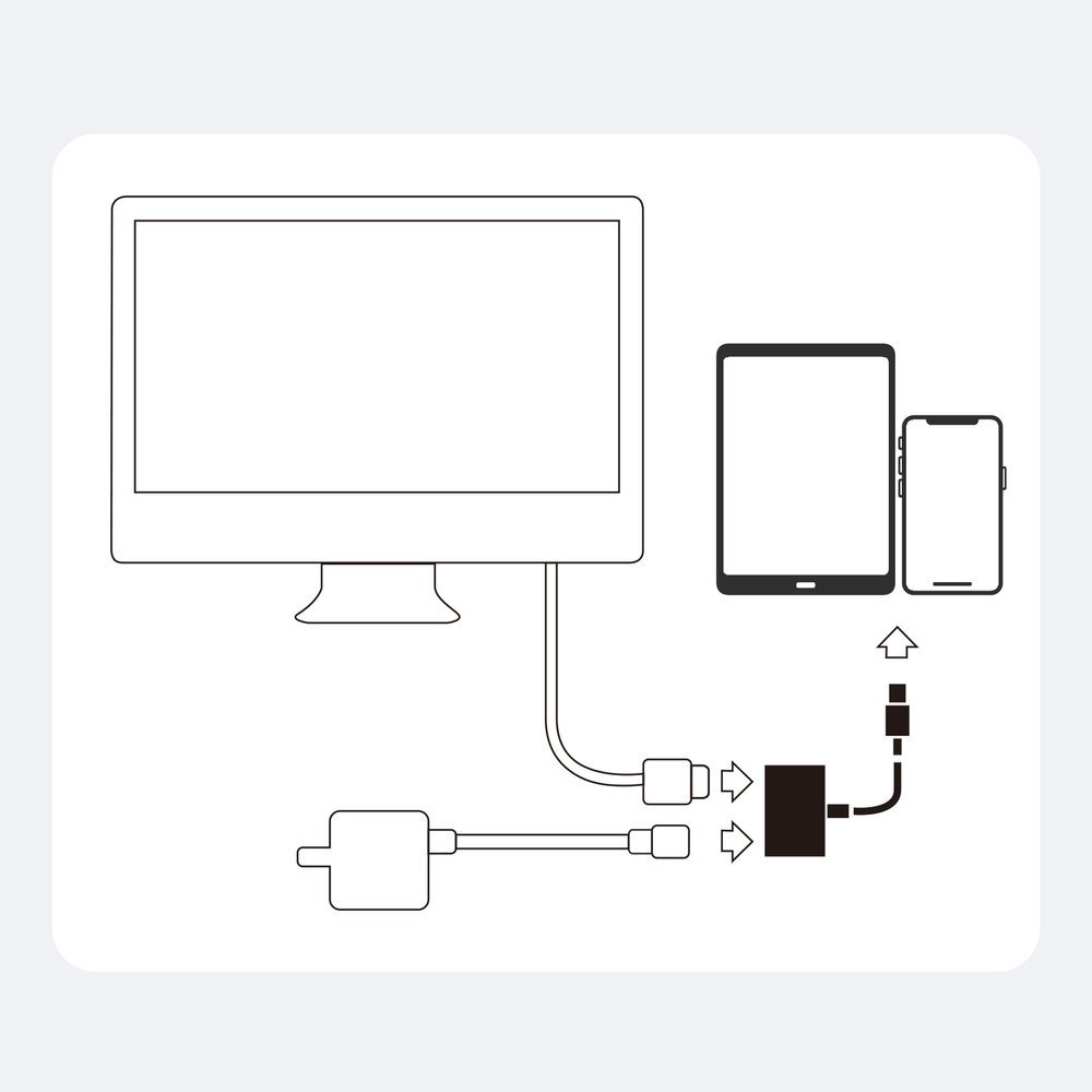 Adapter przejściówka z iPhone Lightning na HDMI FullHD + Lightning biały (3)