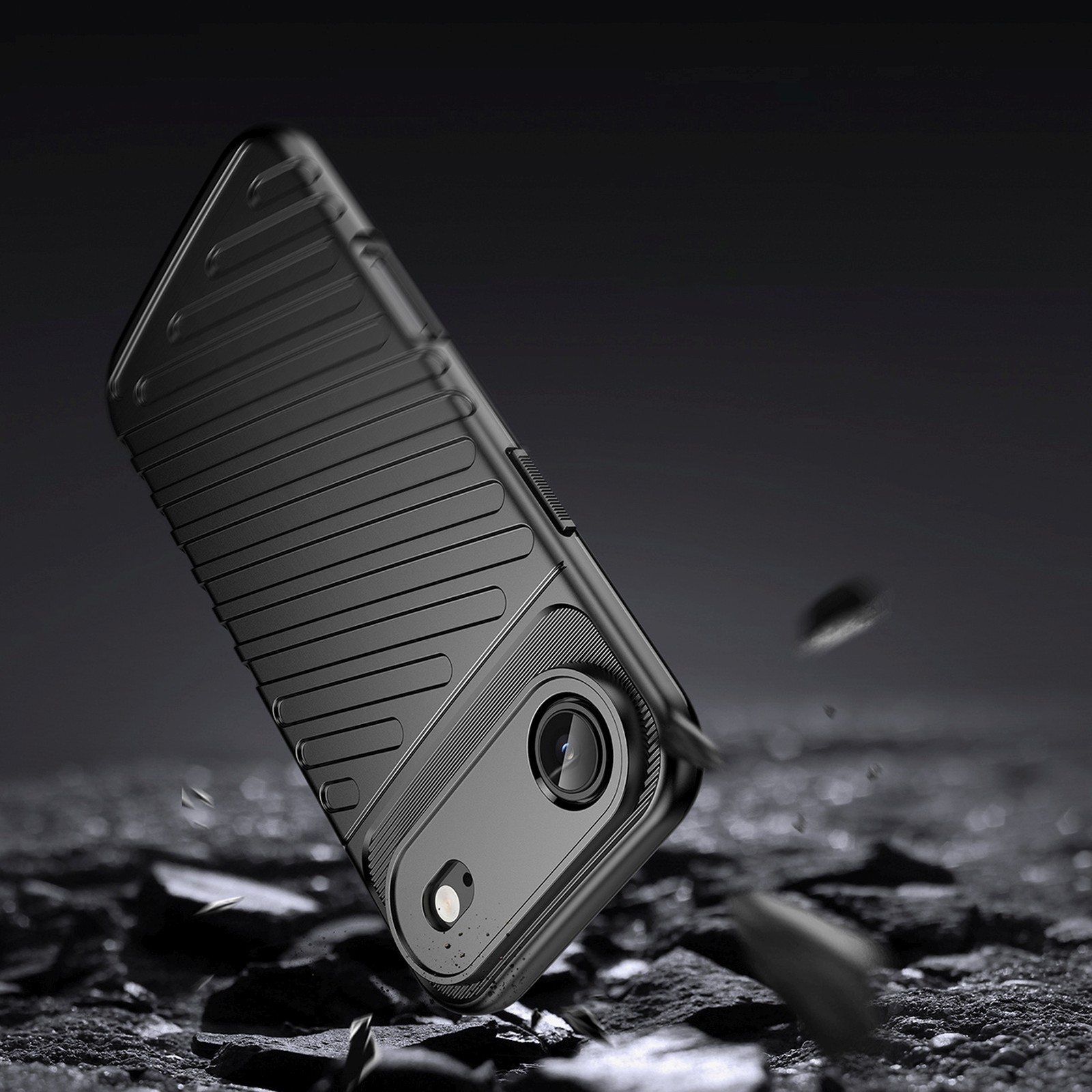 Etui pokrowiec plecki na iPhone 17 Air Thunder Case - czarne (3)