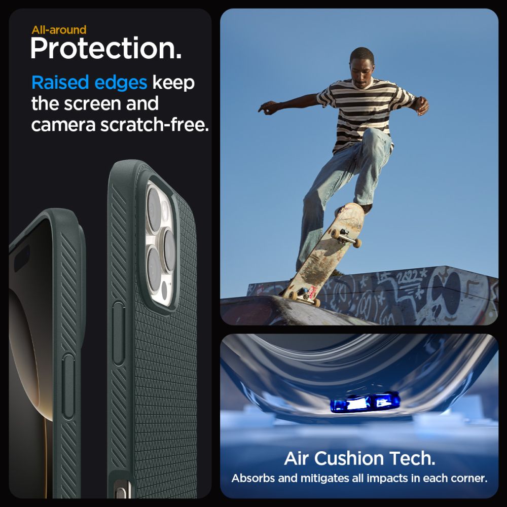 Etui case na iPhone 16 Pro Max Liquid Air - zielone (4)