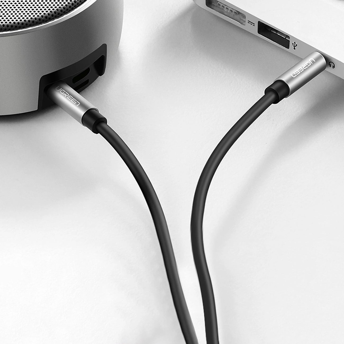 Kabel przewód audio AUX mini jack 3.5mm 3m - czarny (4)
