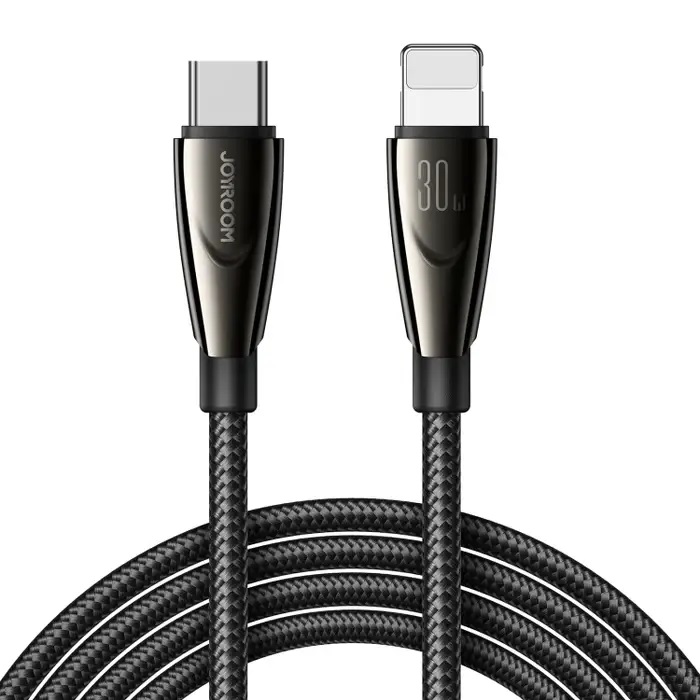 Kabel przewód do iPhone Pioneer Series USB-C - Lightning 30W 1.2m czarny